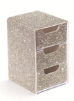 Elegant White - Dazzling Three-Tier Diamond Drawer (1 Piece)