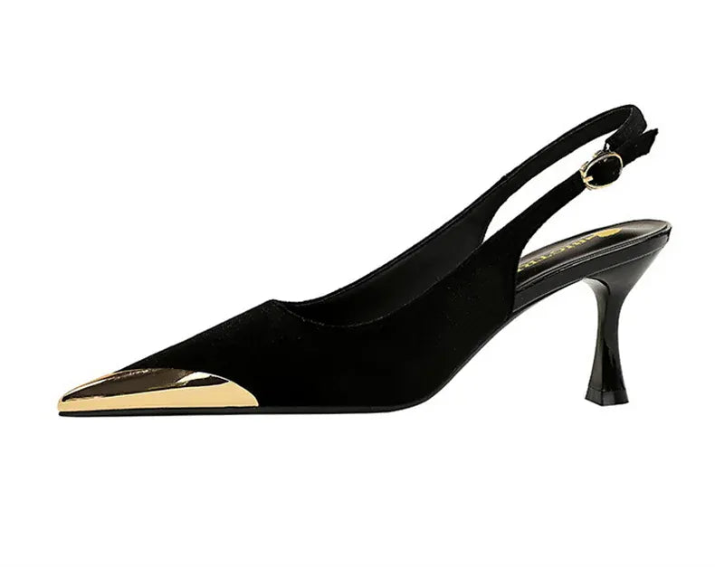 KissICON Elegant Women Green High Heel Velvet Pumps Wedding