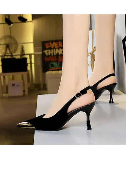 KissICON Elegant Women Green High Heel Velvet Pumps Wedding