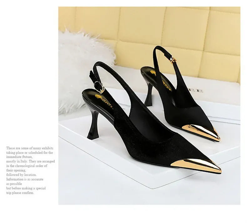KissICON Elegant Women Green High Heel Velvet Pumps Wedding