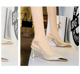 KissICON Elegant Women Green High Heel Velvet Pumps Wedding