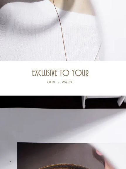 KissICON Elegant Women Quartz Watch Waterproof Stainless Oval Case