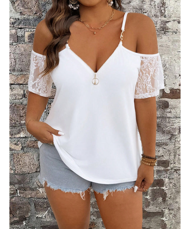 jkthpu-45 EMERY ROSE Plus Size Solid Color Sleeveless Off