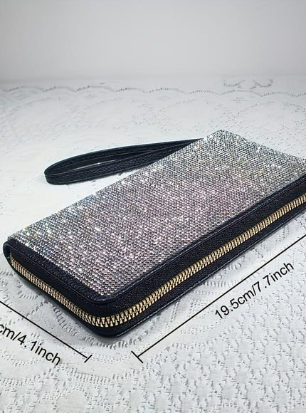 jkthpu-45 Encrusted Luxury Clutch Wallet Opulent Large  Divine