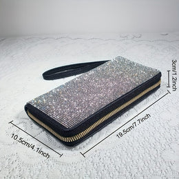 jkthpu-45 Encrusted Luxury Clutch Wallet Opulent Large  Divine