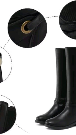 KissICON Equestrian Chic Knee-High Boots