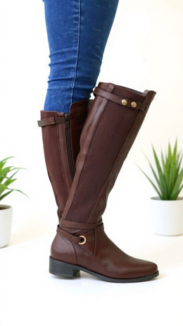 KissICON Equestrian Chic Knee-High Boots