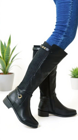 KissICON Equestrian Chic Knee-High Boots