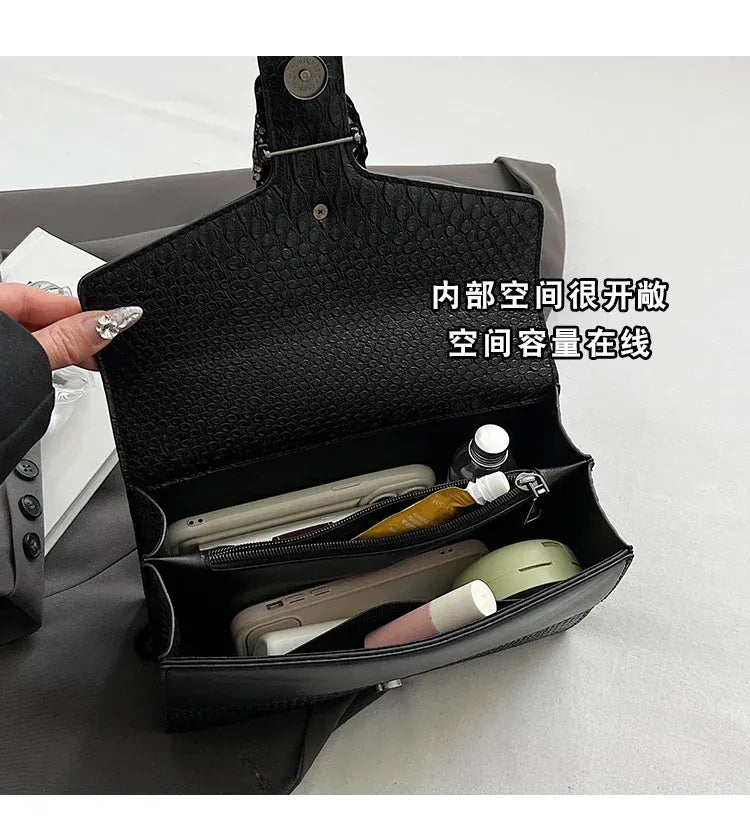 KissICON Estilo Moda Corrente Para Mulheres Cobra Padr O Crossbody
