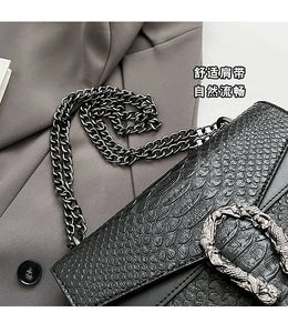KissICON Estilo Moda Corrente Para Mulheres Cobra Padr O Crossbody