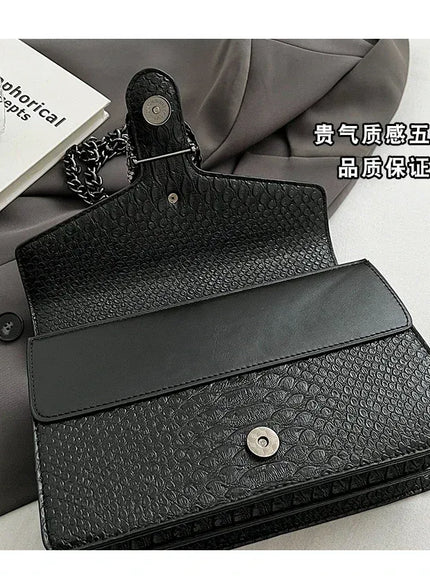 KissICON Estilo Moda Corrente Para Mulheres Cobra Padr O Crossbody