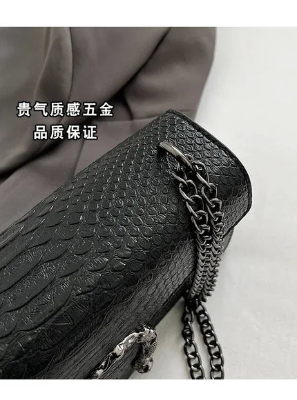 KissICON Estilo Moda Corrente Para Mulheres Cobra Padr O Crossbody