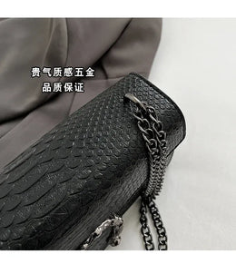 KissICON Estilo Moda Corrente Para Mulheres Cobra Padr O Crossbody