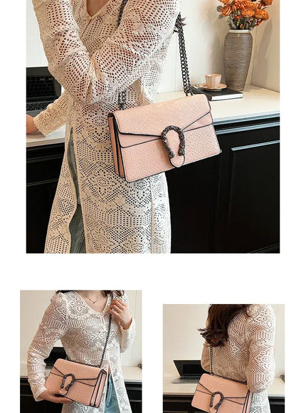 KissICON Estilo Moda Corrente Para Mulheres Cobra Padr O Crossbody