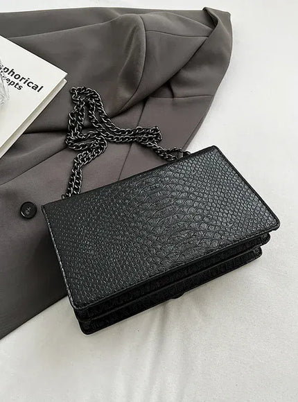 KissICON Estilo Moda Corrente Para Mulheres Cobra Padr O Crossbody
