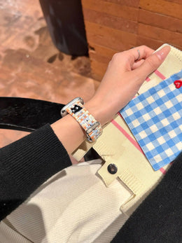 KissICON Excellent cute cartoon cat leather loop band For Apple Watch women 44mm 40 45 41 49 42 38 Series 11 10 9 8 SE 7 6 5 4 3 Strap