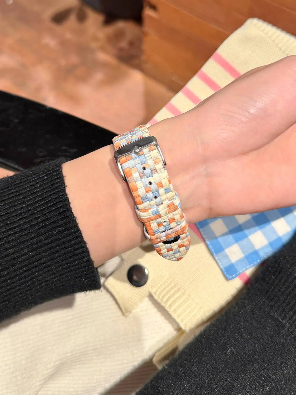 KissICON Excellent cute cartoon cat leather loop band For Apple Watch women 44mm 40 45 41 49 42 38 Series 11 10 9 8 SE 7 6 5 4 3 Strap
