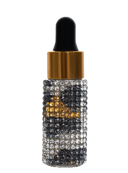 jkthpu-45 Exotic Leopard Print Luxury 5ml Glass Dropper Travel Skincare Essential