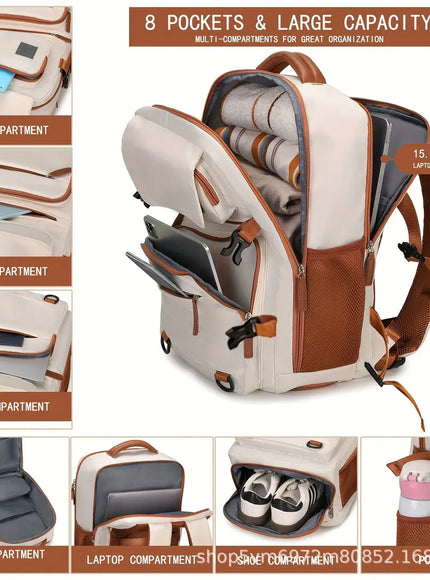 KissICON Expandable Business Travel Laptop Backpacks for All