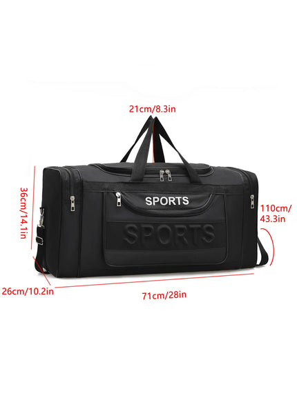 KissICON ExtraLarge MultiPocket Crossbody Travel Luggage Bag