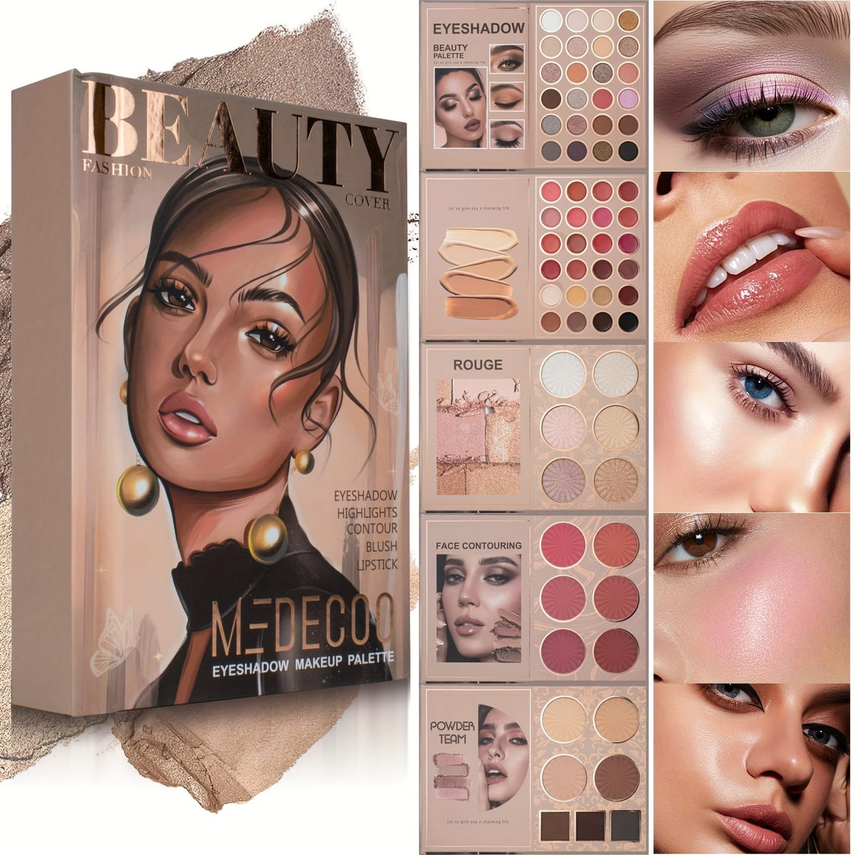 KissICON Eye-6705 Allinone 67color Makeup Palette Cosmetic Gift Set