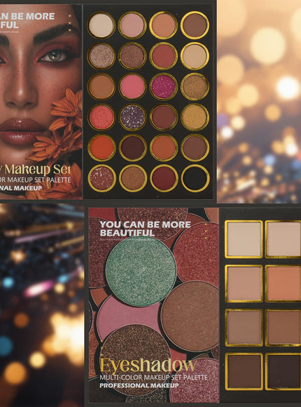 KissICON Eye-7901 Halloween Beauty 24 Eyeshadow Lips Palette