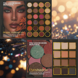 KissICON Eye-7901 Halloween Beauty 24 Eyeshadow Lips Palette