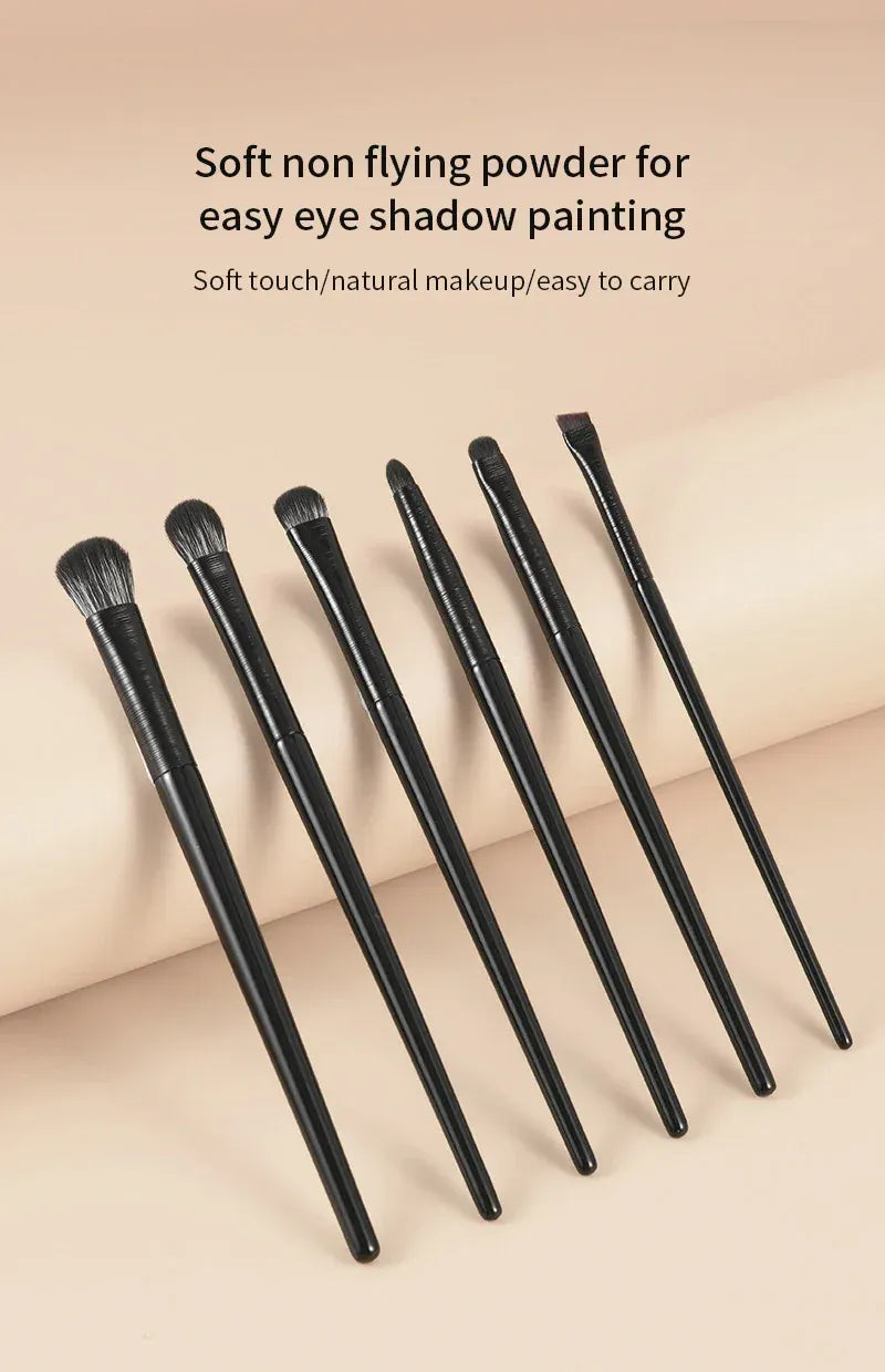 KissICON Eye Makeup Brushes Six Piece Wool Fiber Blending