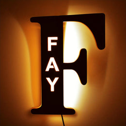 KissICON F Custom LED Name Lamp Personal Gift for Lovers  Family