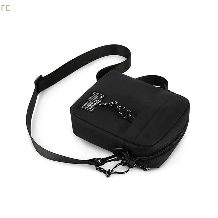 [F] Men's Bag, Available In Single Shoulder Or Cross-body Design, Suitable For Daily Use During School. Made Of Nylon Material