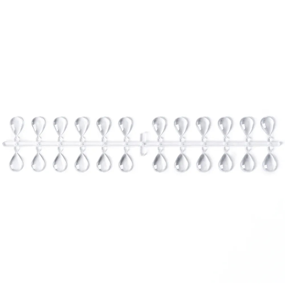 KissICON F106-1 False Nails Tips Display Sticks Clear Nail Swatch