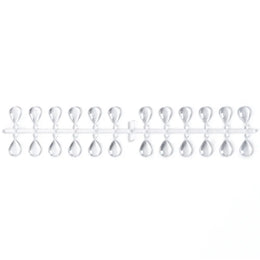 KissICON F106-1 False Nails Tips Display Sticks Clear Nail Swatch