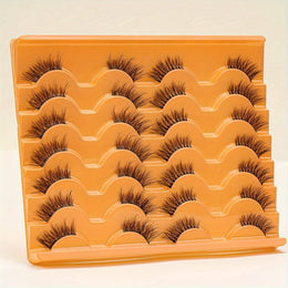 KissICON F12+F13 KissIcon Half Eye Lashes 14 Pairs Slender Fluffy