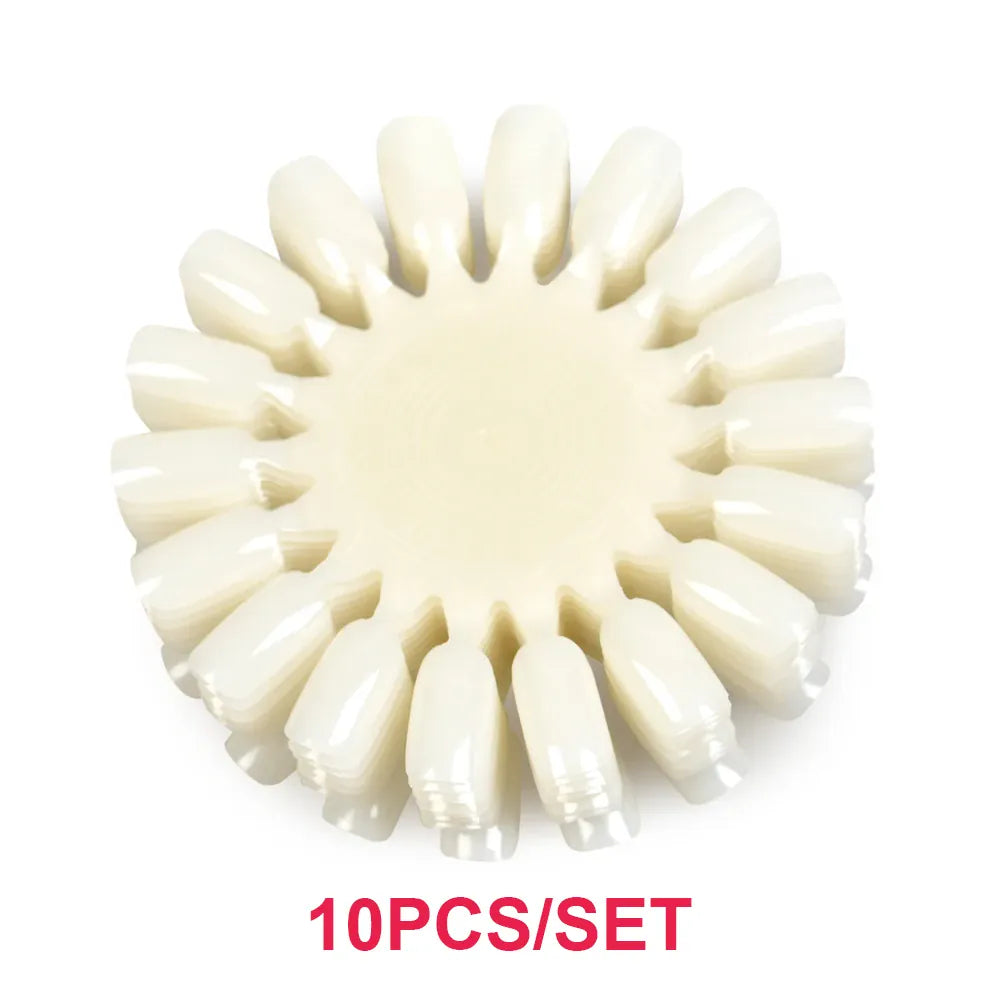 KissICON F145-N False Nails Tips Display Sticks Clear Nail Swatch