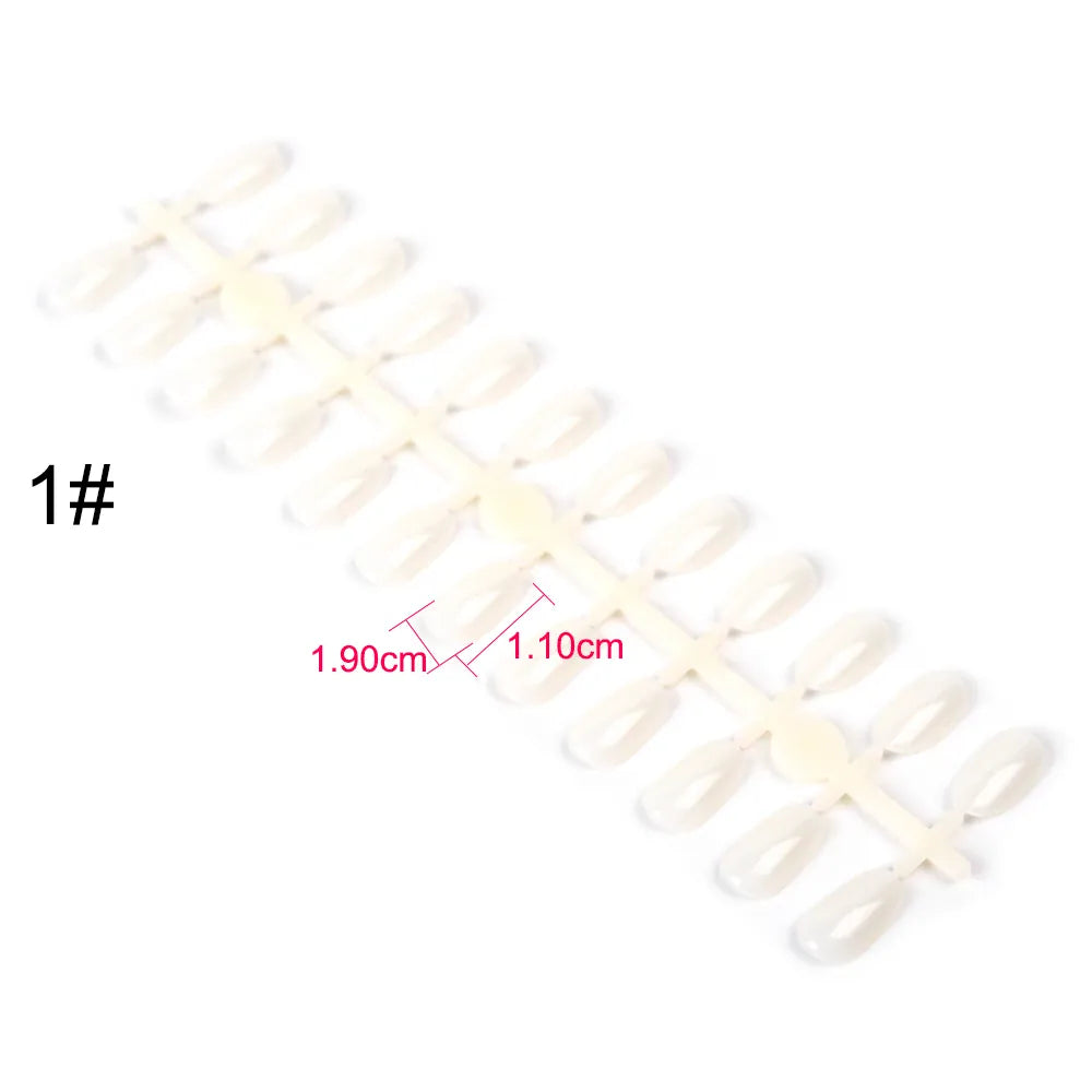 KissICON F151-1 False Nails Tips Display Sticks Clear Nail Swatch