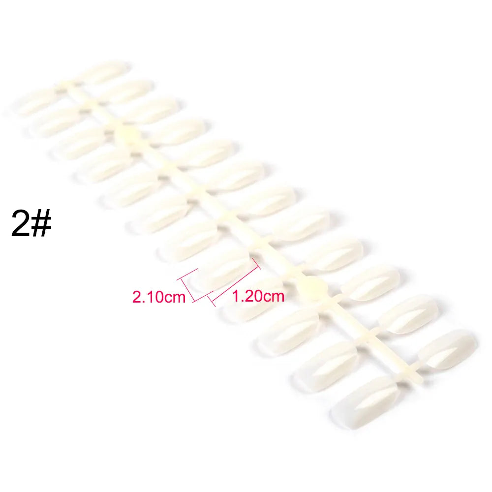 KissICON F151-2 False Nails Tips Display Sticks Clear Nail Swatch