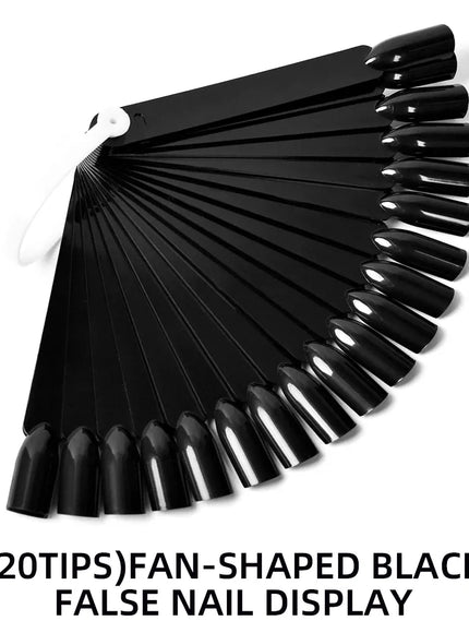 KissICON F159-B False Nails Tips Display Sticks Clear Nail Swatch
