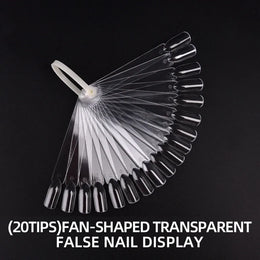 KissICON F159-C False Nails Tips Display Sticks Clear Nail Swatch