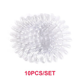 KissICON F18-C-10P False Nails Tips Display Sticks Clear Nail Swatch