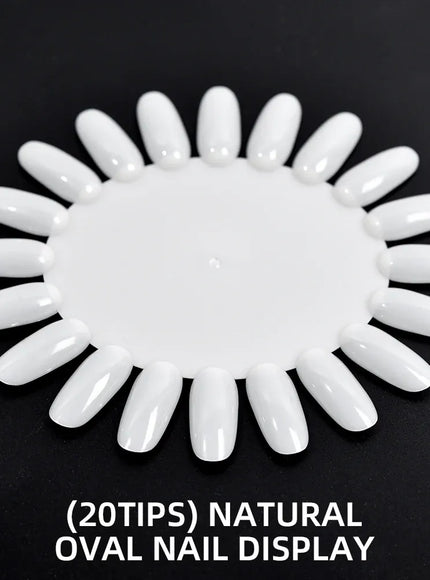 KissICON F18-N False Nails Tips Display Sticks Clear Nail Swatch