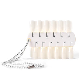KissICON F19 False Nails Tips Display Sticks Clear Nail Swatch