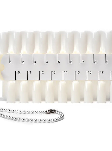 KissICON F21 False Nails Tips Display Sticks Clear Nail Swatch