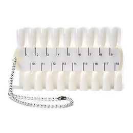 KissICON F21 False Nails Tips Display Sticks Clear Nail Swatch