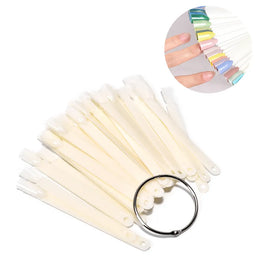KissICON F25-N False Nails Tips Display Sticks Clear Nail Swatch