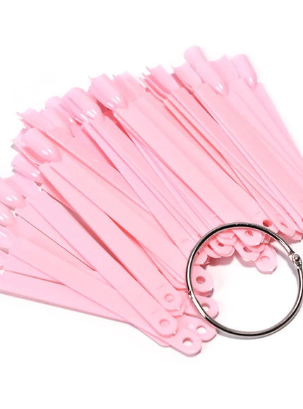 KissICON F25-P False Nails Tips Display Sticks Clear Nail Swatch