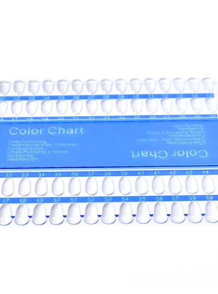 KissICON F26 False Nails Tips Display Sticks Clear Nail Swatch
