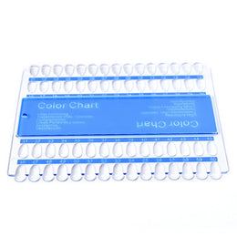 KissICON F26 False Nails Tips Display Sticks Clear Nail Swatch
