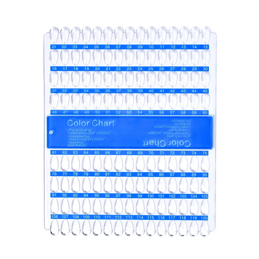 KissICON F28 False Nails Tips Display Sticks Clear Nail Swatch