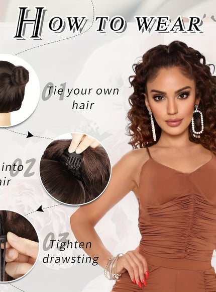 Curly Ponytail Clip In Extension 20 Inch -