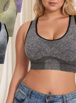 Black+khaki+dark Violet / 0XL